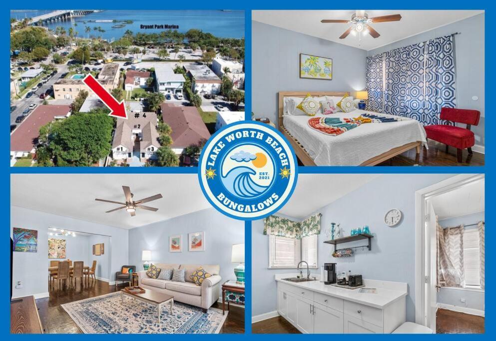 Steps To Beach & Downtown! Spacious Beach Bungalow #2 Лейк Уърт Екстериор снимка